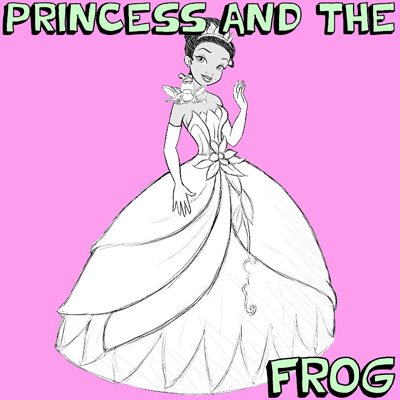 How to draw princess tiana
