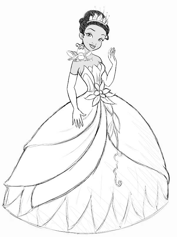 princess-frogs-finished How to draw princess tiana