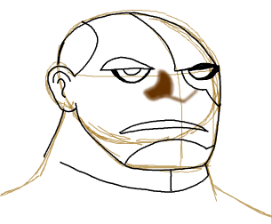 12 Step 12 : Drawing Cyborg in Simple Steps Lesson