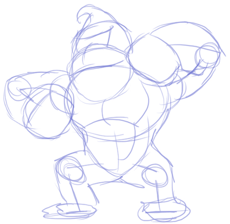 2 Step 2 : Drawing Donkey Kong in Easy Steps Lesson