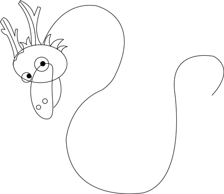 2 Step 2 Drawing Cartoon Chinese Dragons in Easy Steps Tutorial for Kids