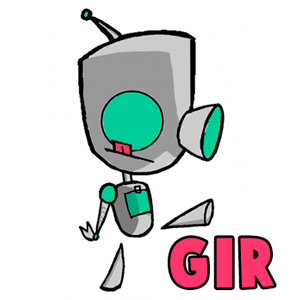 300x300-gir How to Draw GIR as Robot Without Dog Costume with Easy Lesson