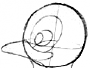 Step 3 : Drawing Comic Penguins Step by Step Tutorial