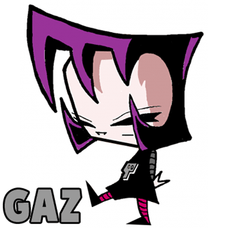 How to Draw Gaz from Invader Zim with Step by Step Drawing Tutorial