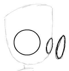 3 Step 3 : Drawing Robot GIR from Invader Zim Step by Step Tutorial