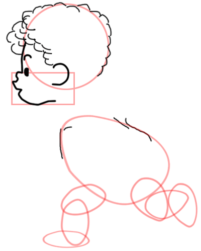 4 Step 4 : Drawing Baby Cupid Step by Step Tutorial