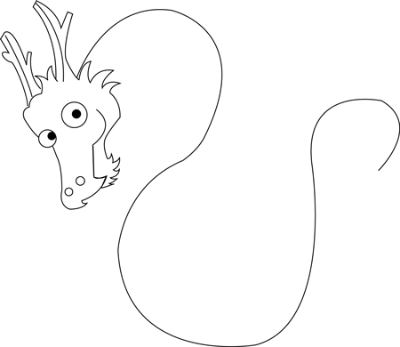 4 Step 4 Drawing Cartoon Chinese Dragons in Easy Steps Tutorial for Kids