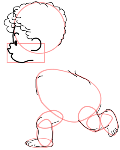 5 Step 5 : Drawing Baby Cupid Step by Step Tutorial