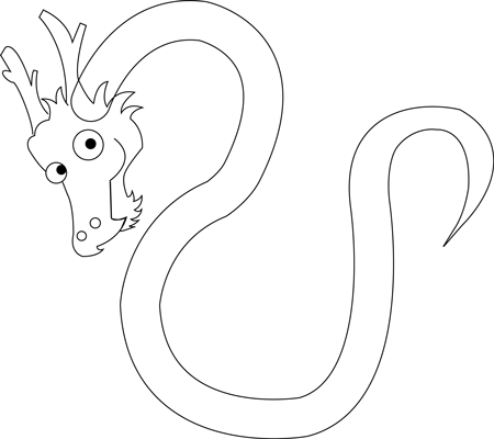 5 Step 5 Drawing Cartoon Chinese Dragons in Easy Steps Tutorial for Kids