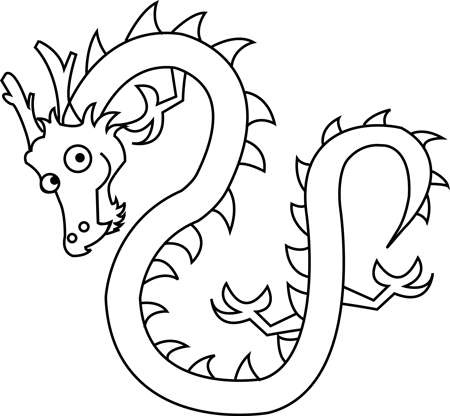 7 Step 7 Drawing Cartoon Chinese Dragons in Easy Steps Tutorial for Kids
