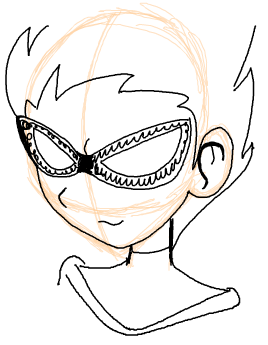 7 Step 7 : Drawing Robin from Teen Titans in Simple Steps Lesson