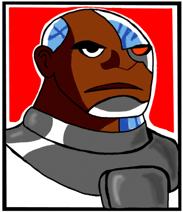 cyborg-finished How to Draw Cyborg from Teen Titans with Step by Step Drawing Tutorial