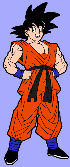 goku-in-color How to Draw Son Goku from Dragon Ball Z Step by Step Drawing Tutorial
