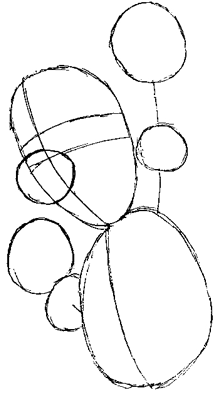 luigi03 Step 3 : Drawing Luigi from Super Mario Bros in Steps Lesson