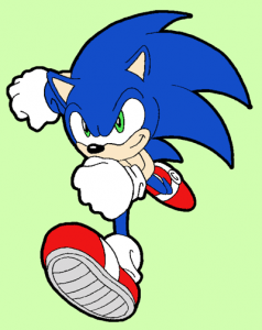 sonic-in-color How to Draw Sonic the Hedgehog Running Drawing Lesson