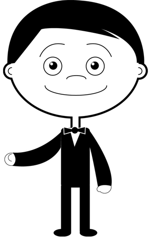 05-bridegroom Step 5 : Drawing Bride and Groom in Easy Steps Lesson