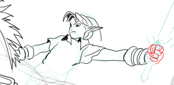 14 Step 14 : Drawing Epona and Link Step by Step Drawing Lesson