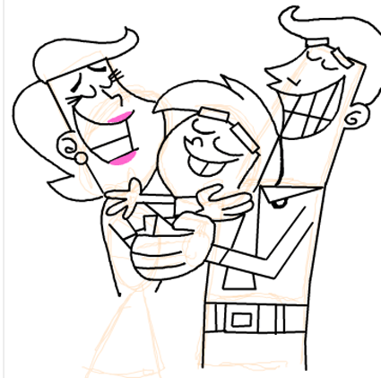 19 Step 19 : Drawing Timmy Turners Parents Step by Step Drawing Tutorial