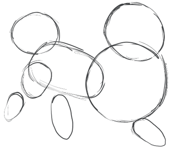 2 Step 2 : Drawing Zorua in Simple Steps Lesson for Kids