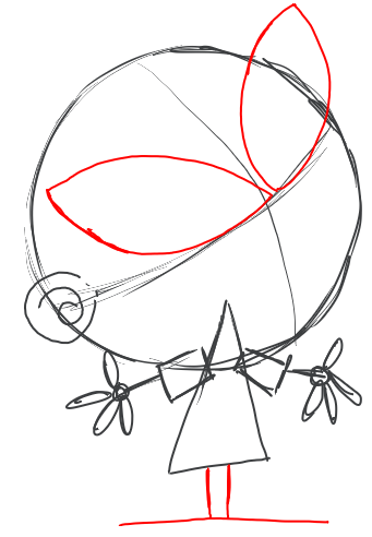 4 Step 4 : Drawing Tootsie from Fairly Odd Parents Tutorial