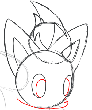 5 Step 5 : Drawing Zorua in Simple Steps Lesson for Kids