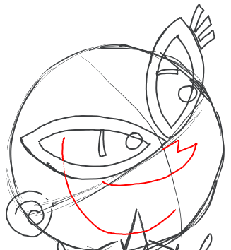 8 Step 8 : Drawing Tootsie from Fairly Odd Parents Tutorial