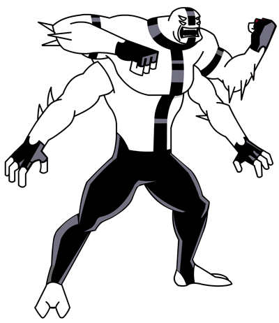 FA16 Step 16 : Drawing Four Arms from Ben 10 Alien Force Tutorial