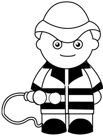 10 Step 10: Drawing Cartoon Fireman in Step by Step Tutorial