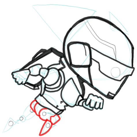 11 Step 11 Drawing Gravity Guy in Easy Steps Lesson