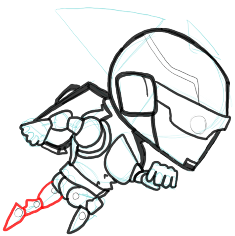 12 Step 12 Drawing Gravity Guy in Easy Steps Lesson