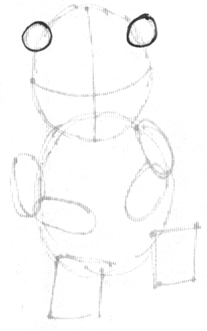 2 Step 2 : Drawing a Cartoon Beaver Step by Step Tutorial