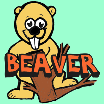 How to Draw Cartoon Beavers in Easy Steps Drawing Lesson