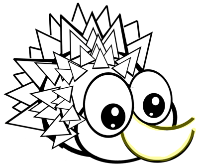 6 Step 6 : Drawing Hedgehogs in Easy Steps Lesson