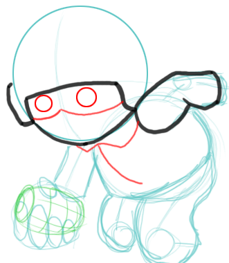 6 Step 6 : Drawing Fragger in Easy Steps Tutorial