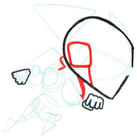 6 Step 6 Drawing Gravity Guy in Easy Steps Lesson