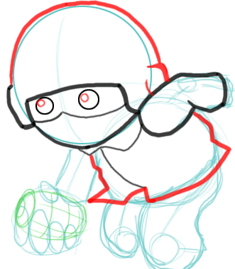 7 Step 7 : Drawing Fragger in Easy Steps Tutorial