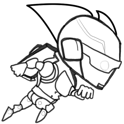 gravity-guy-bw How to Draw Gravity Guy from MiniClip.com Step by Step Drawing Tutorial