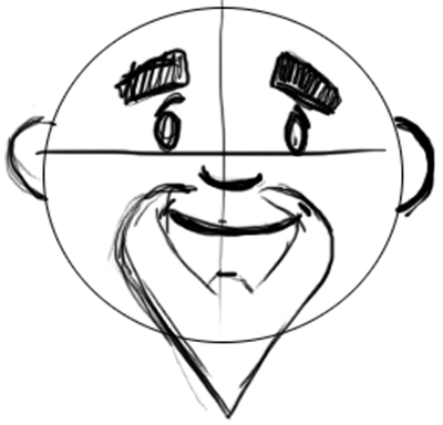 Step 1.5 Drawing Jesus Christ Easter Tutorial Step 1.5 Drawing Jesus Christ Easter Tutorial