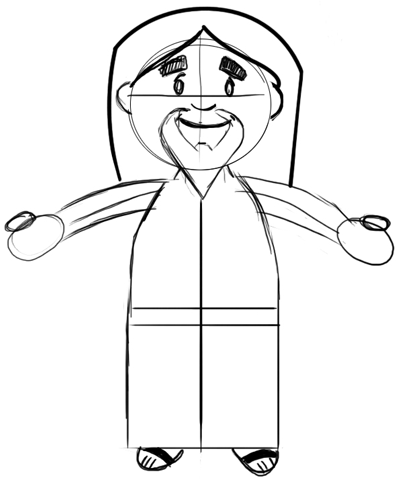 Step 4 Drawing Jesus Christ Easter Tutorial Step 4 Drawing Jesus Christ Easter Tutorial