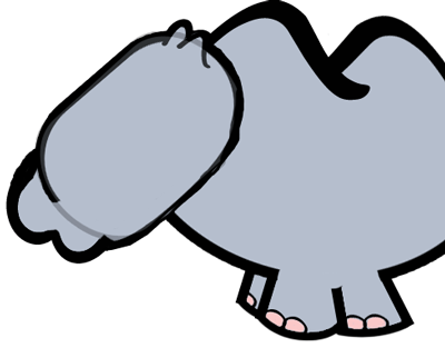 Step 6 : Drawing Cartoon Rhinos in Easy Steps Step 6 : Drawing Cartoon Rhinos in Easy Steps
