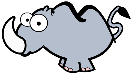Step 7 : Drawing Cartoon Rhinos in Easy Steps Step 7 : Drawing Cartoon Rhinos in Easy Steps