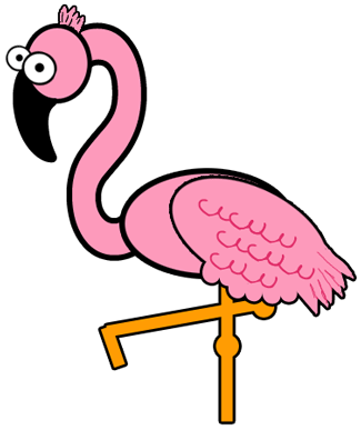 Step 7 : Drawing Cartoon Flamingos Tutorial Step 7 : Drawing Cartoon Flamingos Tutorial