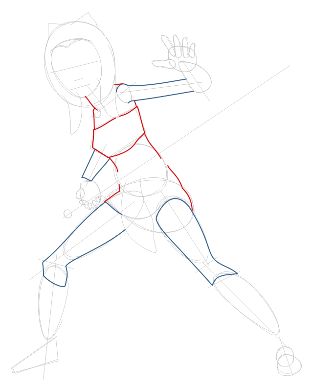 Step 3 : Drawing Ahsoka Tano from The Clone Wars Tutorial Step 3 : Drawing Ahsoka Tano from The Clone Wars Tutorial