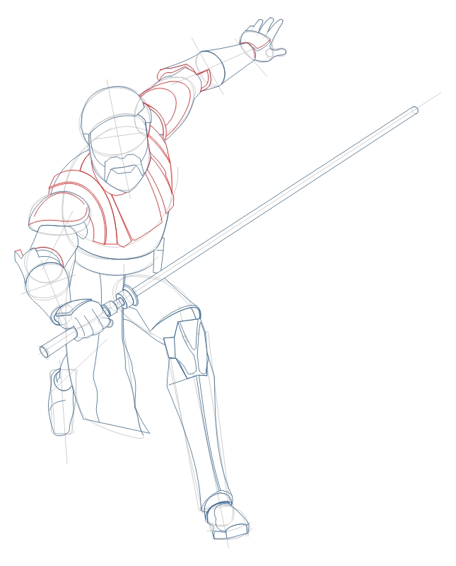 Step 7 : Drawing Obi-Wan Kenobi from The Clone Wars Tutorial Step 7 : Drawing Obi-Wan Kenobi from The Clone Wars Tutorial