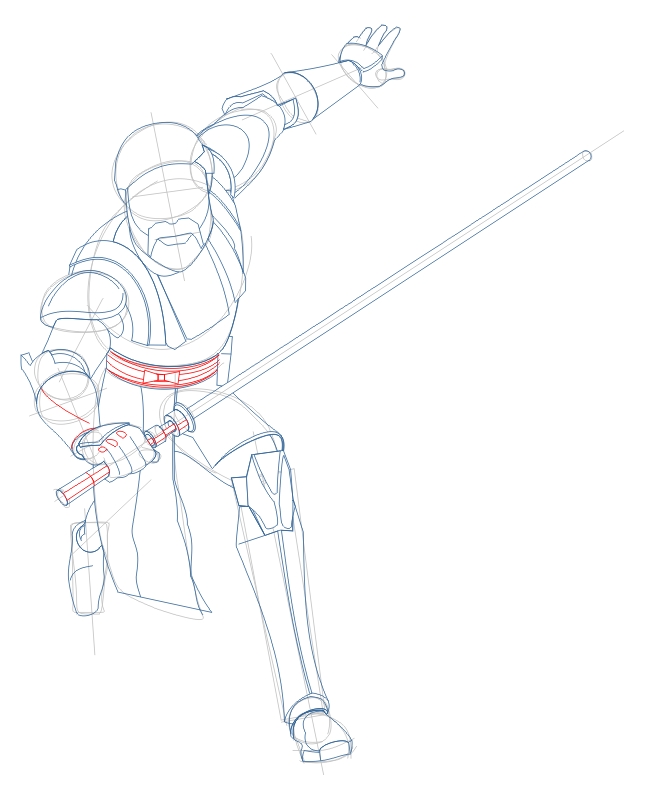 Step 8 : Drawing Obi-Wan Kenobi from The Clone Wars Tutorial Step 8 : Drawing Obi-Wan Kenobi from The Clone Wars Tutorial