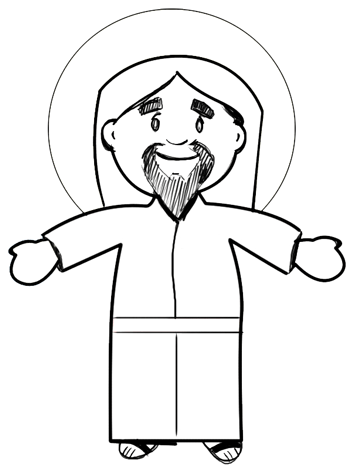 Step 5 Drawing Jesus Christ Easter Tutorial Step 5 Drawing Jesus Christ Easter Tutorial
