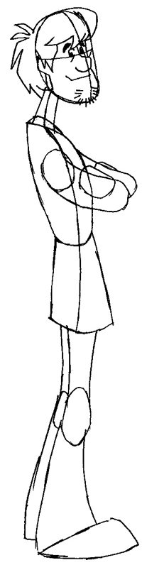 Step 5 Drawing Shaggy from Scooby Doo Tutorial Step 5 Drawing Shaggy from Scooby Doo Tutorial