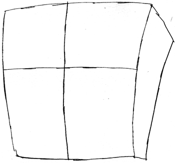 Step 1 : Drawing Gangster Spongebob Lesson Step 1 : Drawing Gangster Spongebob Lesson