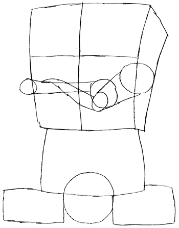 Step 4 : Drawing Gangster Spongebob Lesson Step 4 : Drawing Gangster Spongebob Lesson