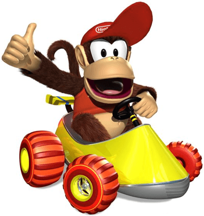 How to Draw Diddy Kong Driving His Car from Wii Mario Kart How to Draw Diddy Kong Driving His Car from Wii Mario Kart